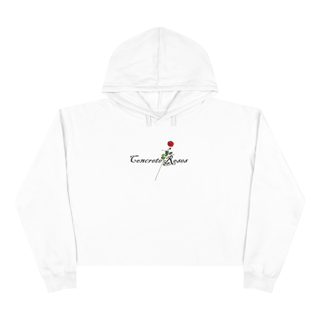 Concrete Roses Crop Hoodie