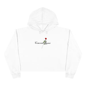 Concrete Roses Crop Hoodie